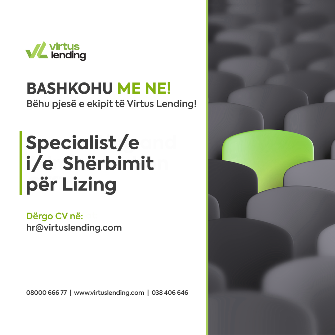 Specialist/e i/e Shërbimit për Lizing